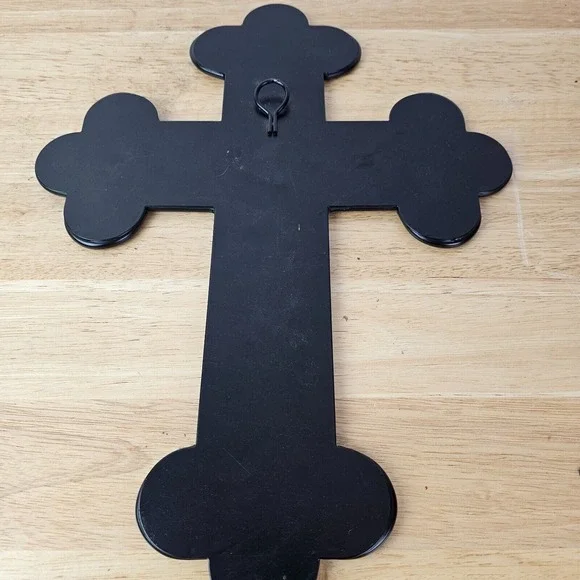 Mosaic Stained Glass Colorful Green Red Blue Yellow Cross Hanging Wall Decor 16